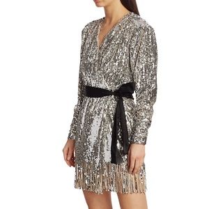 NWT ROTATE Birger Christensen Samantha Sequined Dress